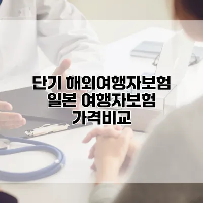 단기 해외여행자보험 일본 여행자보험 가격비교