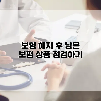 보험 해지 후 남은 보험 상품 점검하기