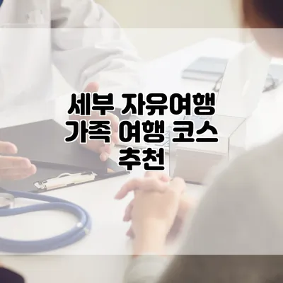 세부 자유여행 가족 여행 코스 추천