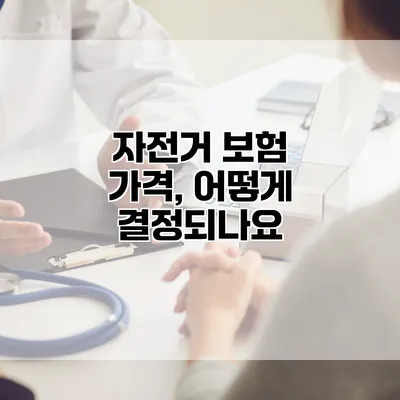 자전거 보험 가격, 어떻게 결정되나요?