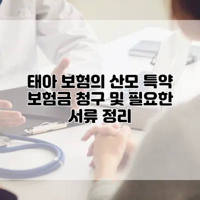 태아 보험의 산모 특약 보험금 청구 및 필요한 서류 정리