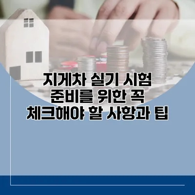 지게차 실기 시험 준비를 위한 꼭 체크해야 할 사항과 팁